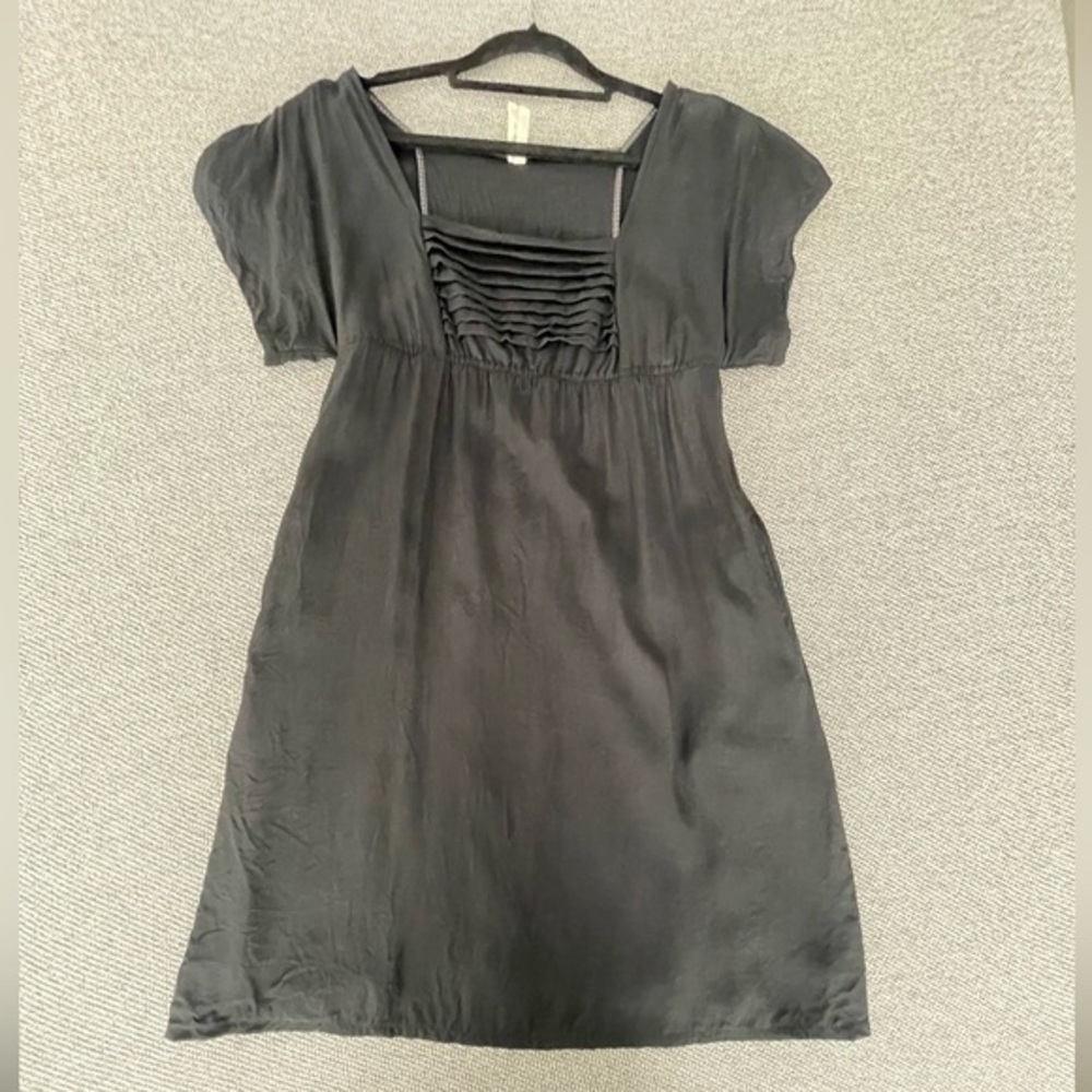 Maeve - Black Puff Sleeve Sundress - Size S